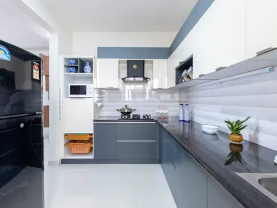 kitchen interior design by G Cube Studios, best interior designers in rr nagar