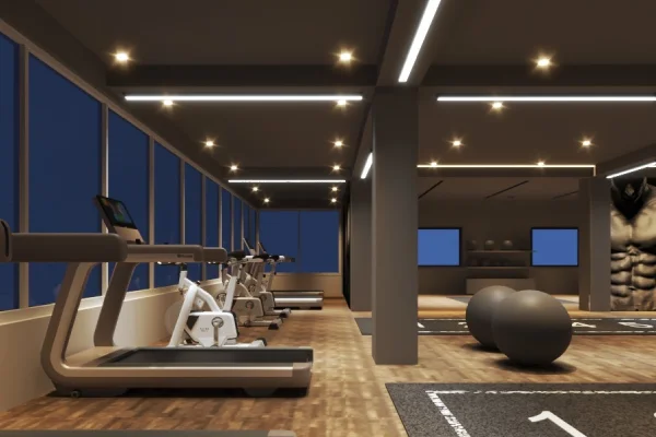 gym interiors by g cube studios