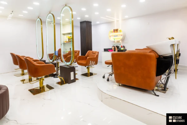 Cut & Color Salon interiors by g cube studios