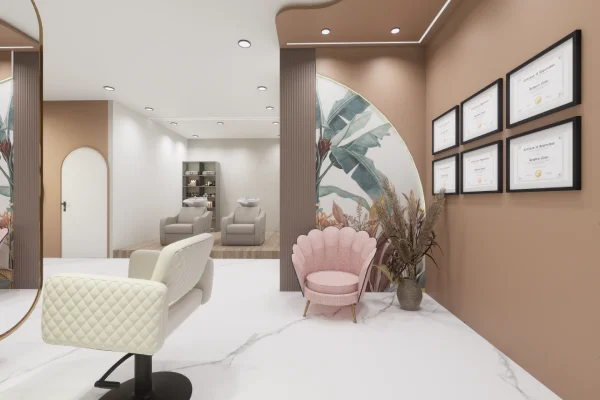 Noomtara Salon interiors by g cube studios