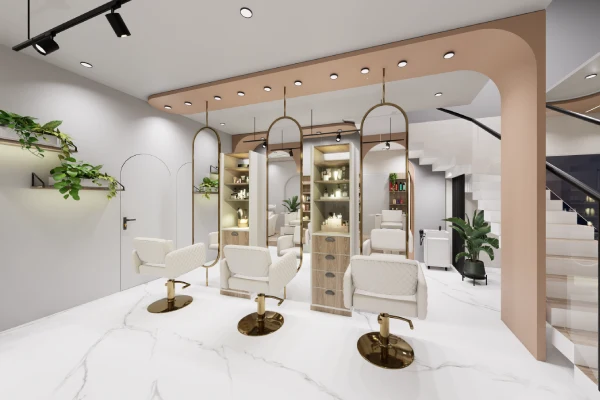 Noomtara Salon interiors by g cube studios