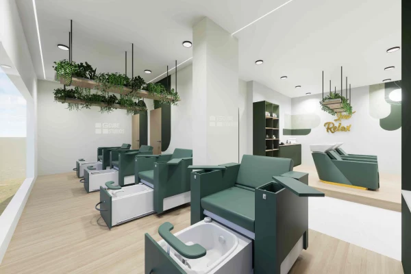 xanadu Salon interiors by g cube studios