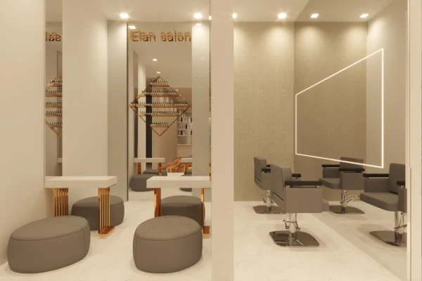 Saloon and Spa interiors by g cube studios