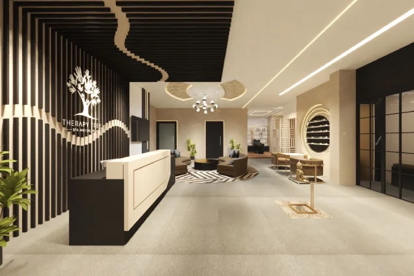 Therapy Tree Salon interiors by g cube studios